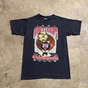 Chicago Bulls Shirt  Black 90S Usa Nba Basketball 1991 Champions